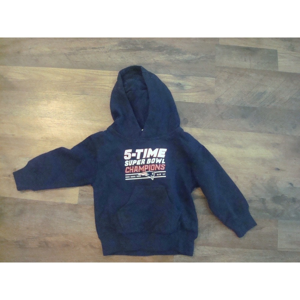 2T BOYS NEW ENGLAND PATRIOTS  HOODIE SUPER BOWL DEADSTOCK  VINTAGE‎ TT2